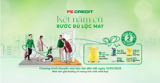 CHƯƠNG TRÌNH KHUYẾN MẠI “KẾT NĂM CŨ, RƯỚC ĐỦ LỘC MAY”